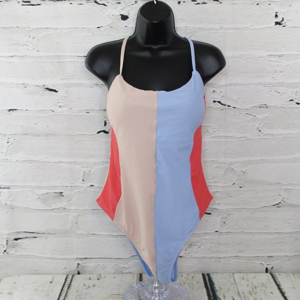 Hula Honey Juniors Colorblock One Piece Swimsuit